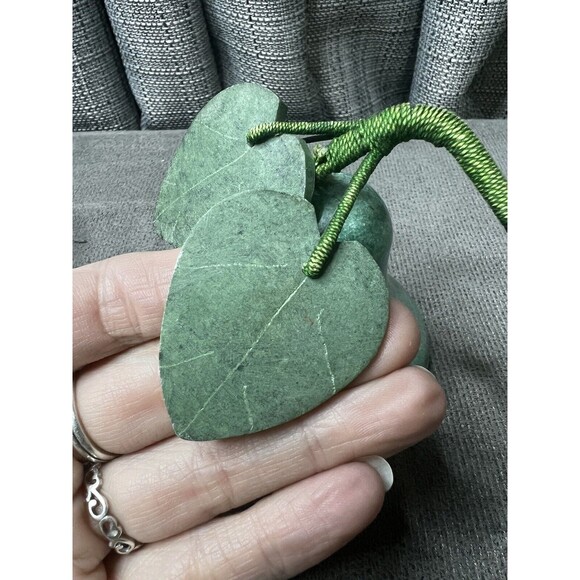 VTG Italian Marble Alabaster Stone Fruit Red Apple Green Pear Stem Lot - Picture 12 of 16